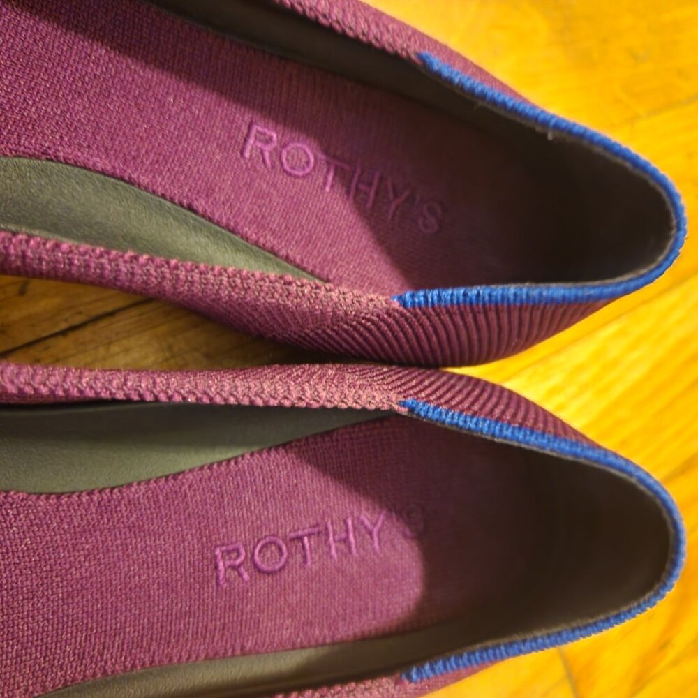 Rothy's Flats (The Knot Point II) in Beautiful Purple! Great condition and fun! - Picture 4 of 6